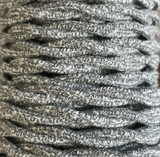CABEXT2TA09 5m CABLE TEXTIL TRENZADO MIX GRIS