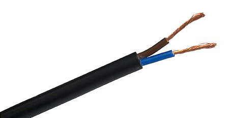 300m CARRETE DE MANGUERA ACRILICA NEGRO 2x1mm	²