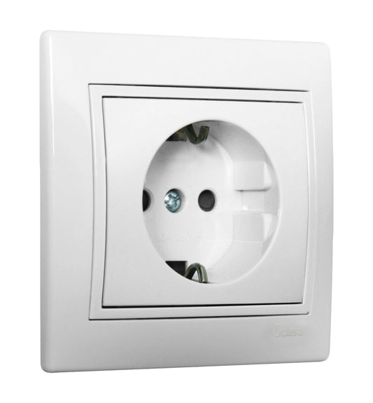 ERP60U SCHUKO-STECKDOSE 2P+T WEISS SERIE EUROPA