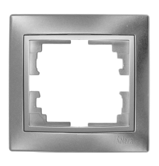 ERP71AU MARCO DE 1 ELEMENTO PLATA SERIE EUROPA SOLERA