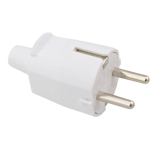 000200198 AERIAL PLUG 4.8mm TTL WHITE 16A 250V GSC