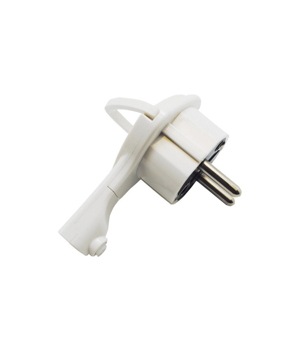 1100208 OVERHEAD WHITE FURNITURE-MOUNTED PLUG WITH F-BRIGHT HANDLE