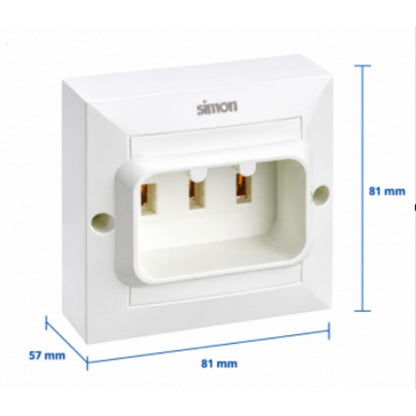 G1043631 BASE ENCHUFE 25A 2P+TT BLANCA 250V SIMON