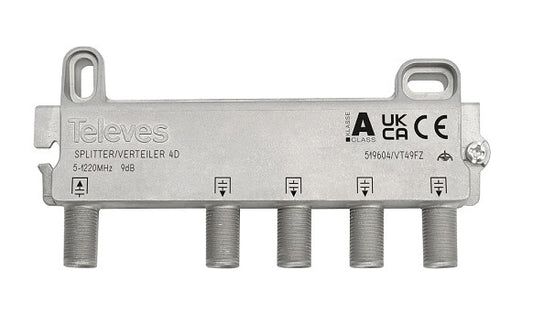 519604 REPARTIDOR 4 DIRECCIONES 9dB TELEVES