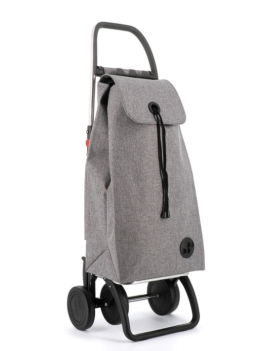 IMX385 CARRO COMPRA IMAX TWEED 4 RUEDAS PLEGABLE GRIS ROLSER