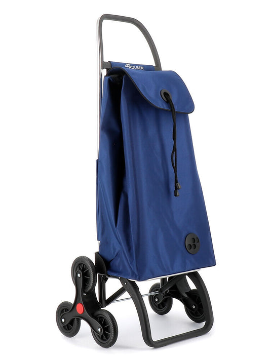 IMX303 CARRO COMPRA I-MAX MF 6 RUEDAS SUBE ESCALERAS AZUL KLEIN ROLSER