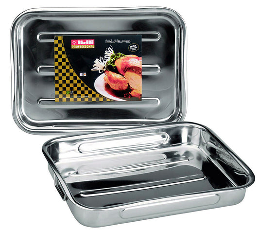 651835 RUSTIDERA CON ASAS INOX 38x27cm IBILI