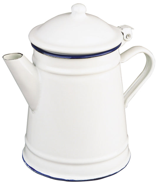 903210 KEGELFÖRMIGE EMAILLIERTE KAFFEEMASCHINE 1L WEISS IBILI