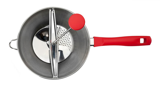 742420 KARTOFFELPRESSE LUXE MIT 3 SCHEIBEN 20cm IBILI