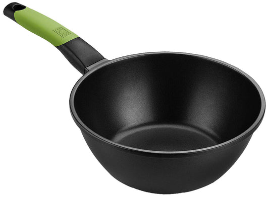 A121472 WOK CON MANGO ALUM Ø24cm PRIOR BRA