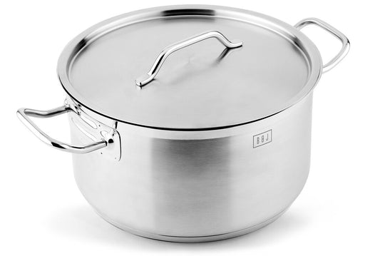 04043804 BOJ PREMIUM TOPF MIT DECKEL EDELSTAHL 18/10 28x8cm