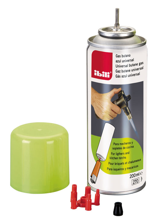 727020 200ml CARGA GAS BUTANO AZUL UNIVERSAL IBILI