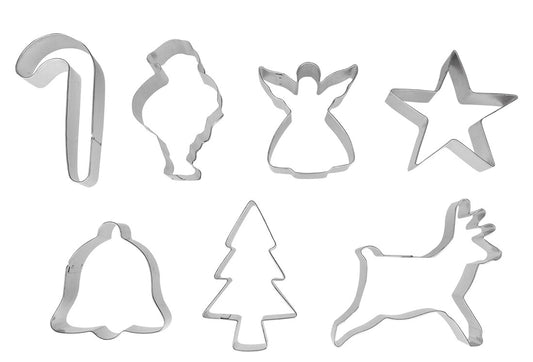 723800 SET 7 CORTAPASTAS NAVIDAD ESTAÑADOS IBILI