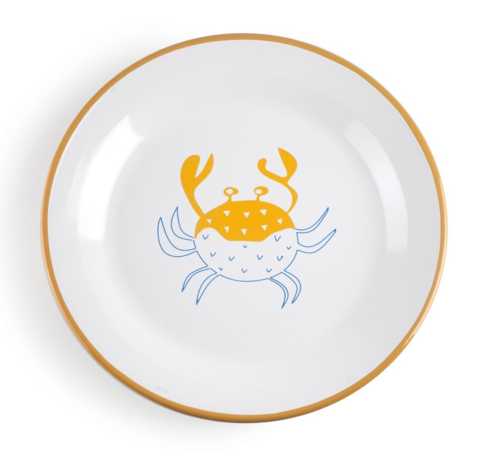 942003 BANDEJA MARISCO REDONDA ACERO ESMALTADO Ø28cm GASTRO DESSIN IBILI