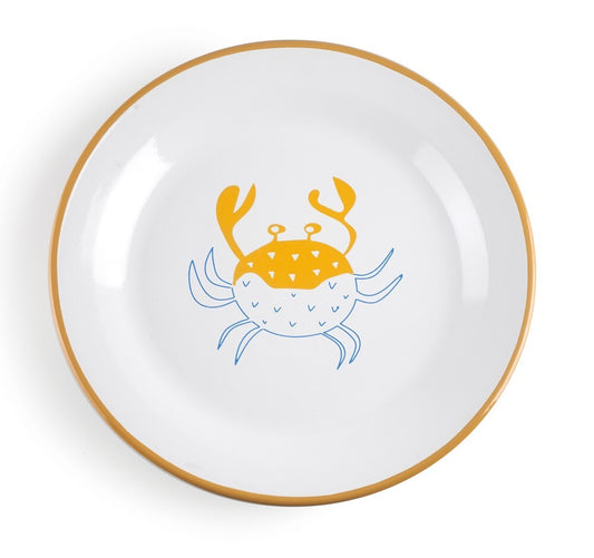 942003 BANDEJA MARISCO REDONDA ACERO ESMALTADO Ø28cm GASTRO DESSIN IBILI