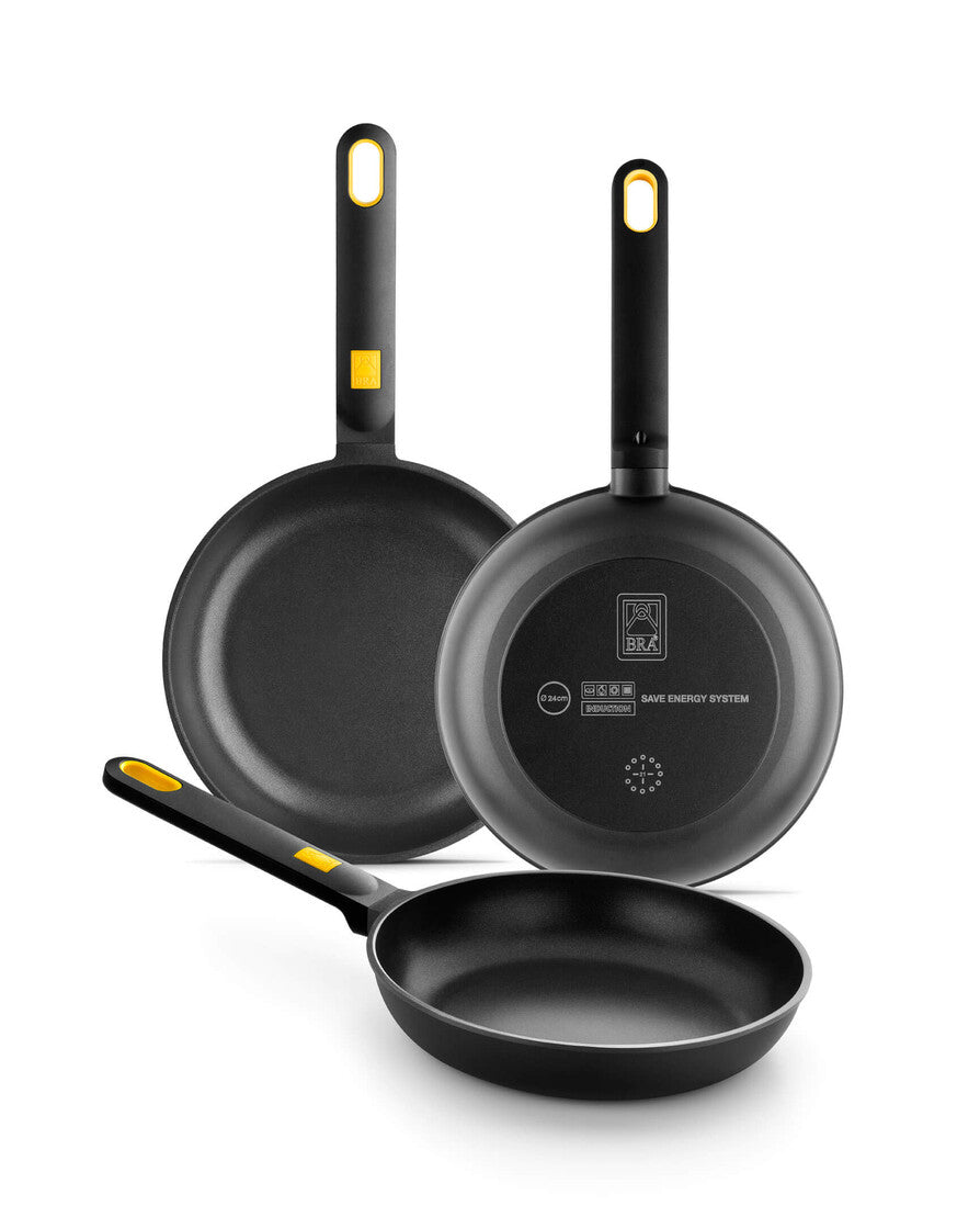 A122333 PACK 3 SARTENES ALUMINIO ø18-ø22-ø26 DAILY PRO BRA