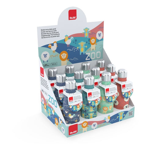 758435I BOTELLA TERMO DOBLE PARED 0,35L INFANTIL ACERO INOX IBILI