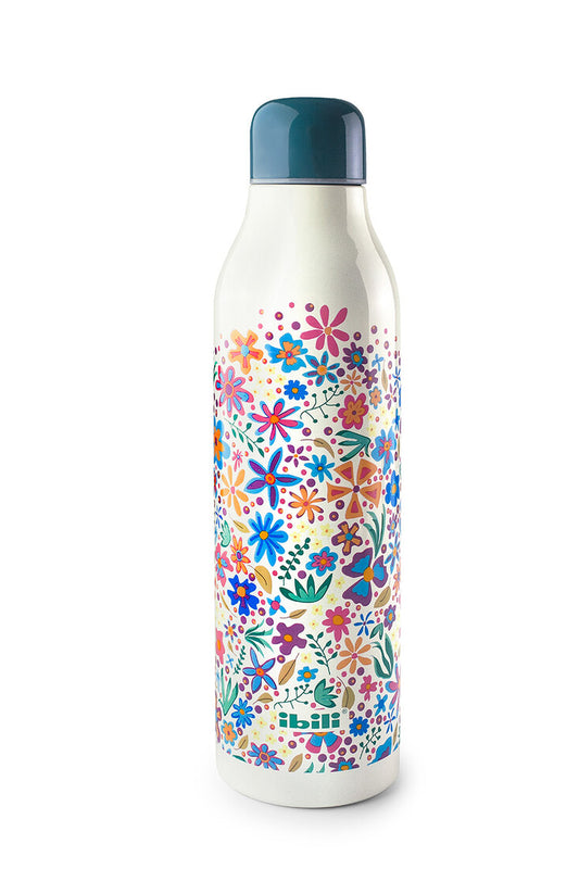 774965 DOPPELWANDIGE THERMOSFLASCHE 0,5L BLAU LORATZEN IBILI