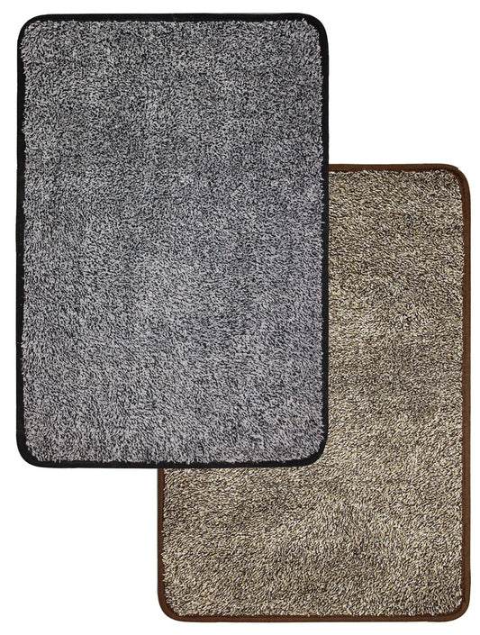 ALFOMBRA MIRACLE MARRON/GRIS 90x120cm