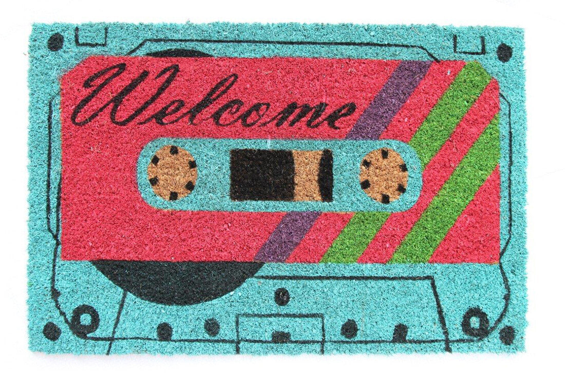 FELPUDO DE COCO ESTAMPADO MODELO WELCOME 40x60 cm