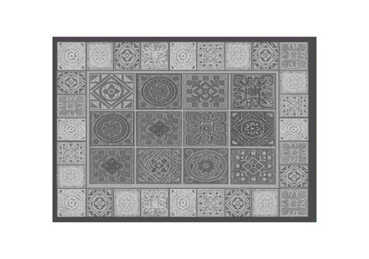 ALFOMBRA HIDRAULIK CENTRADO GRIS 04 50x70cm AITANA