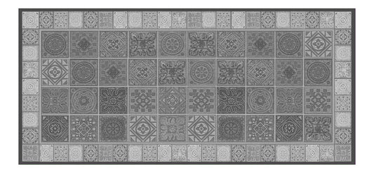 ALFOMBRA HIDRAULIK CENTRADO GRIS 04 70x150cm AITANA