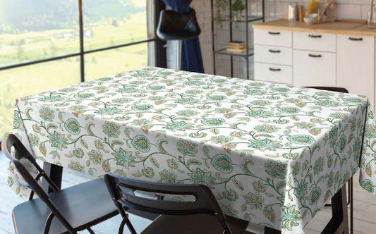 83197 1m MANTEL DE HULE QD-TEX MODELO TEXTURE DURBAN VERDE 140cm DINTEX