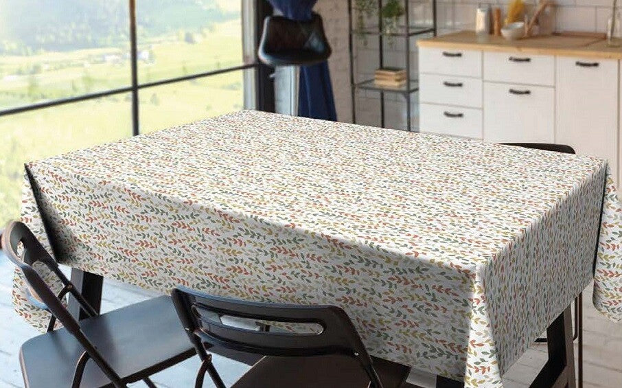 83199 1m MANTEL DE HULE QD-TEX MODELO TEXTURE WILLOW ROJO 140cm DINTEX