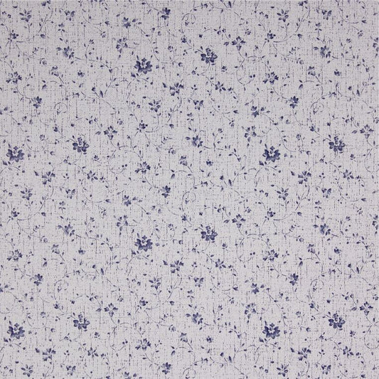 73403 1m VINILO ADHESIVO CLASIC VINTAGE FLOURETTE AZUL 45cm DINTEX