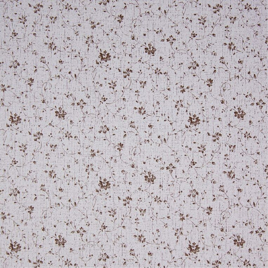 73402 1m VINILO ADHESIVO CLASIC VINTAGE FLOURETTE MARRON 45cm DINTEX