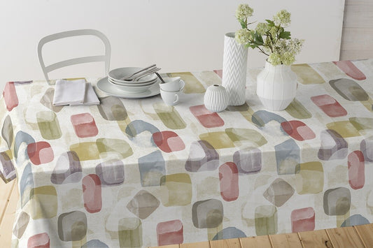 42870 1m MANTEL DE HULE ANTINAMANCHAS MODELO SUMBA 140cm DINTEX