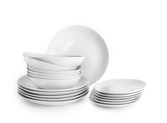 692200 SET 18 PIEZAS BOLONIA BLANCO IBILI