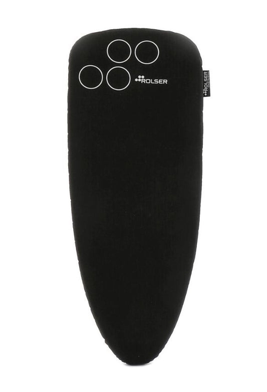 FUR005 BÜGELBRETTBEZUG MINI MULETON 81x37cm. SCHWARZ ROLSER