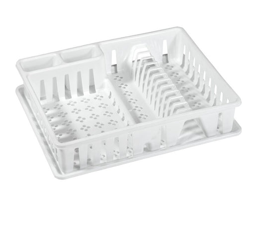 1069 ESCURREPLATOS CON BANDEJA BLANCO SUPER