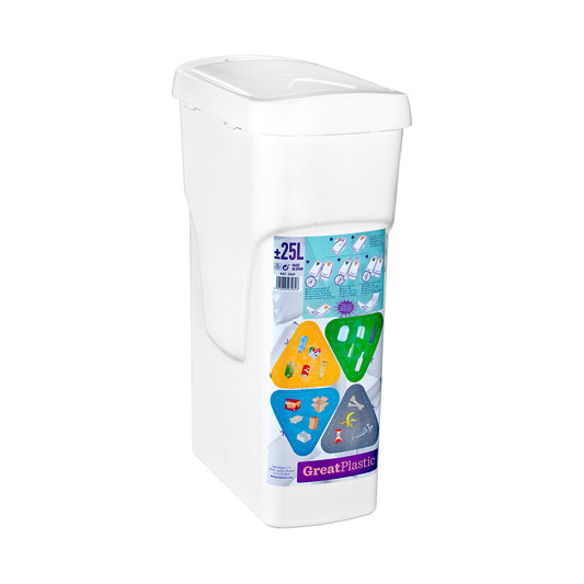 3060 UMWELTFREUNDLICHER MÜLLEIMER 25L WEISS
