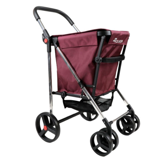 BAS002 EINKAUFSWAGEN BASKET MF 4 RÄDER BORDEAUX ROLSER