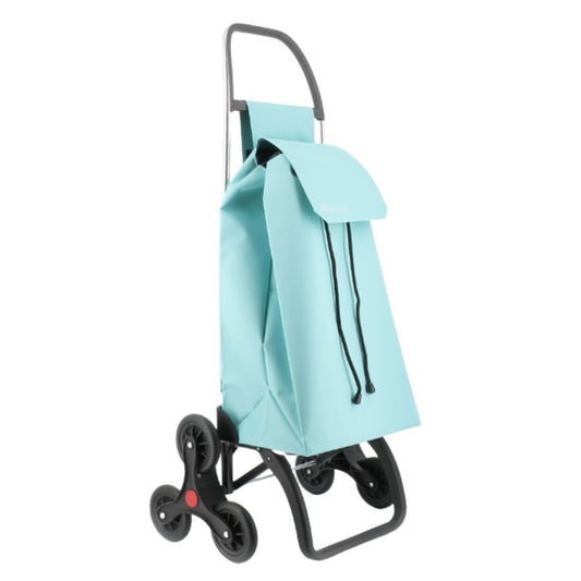 SAQ057 EINKAUFSWAGEN SAQUET LN 6 RÄDER TREPPENSTEIGER HELLBLAU ROLSER