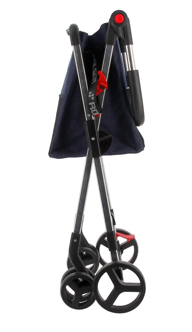 BAS100 CARRO COMPRA M BASKET DENIM 4 RUEDAS AZUL ROLSER