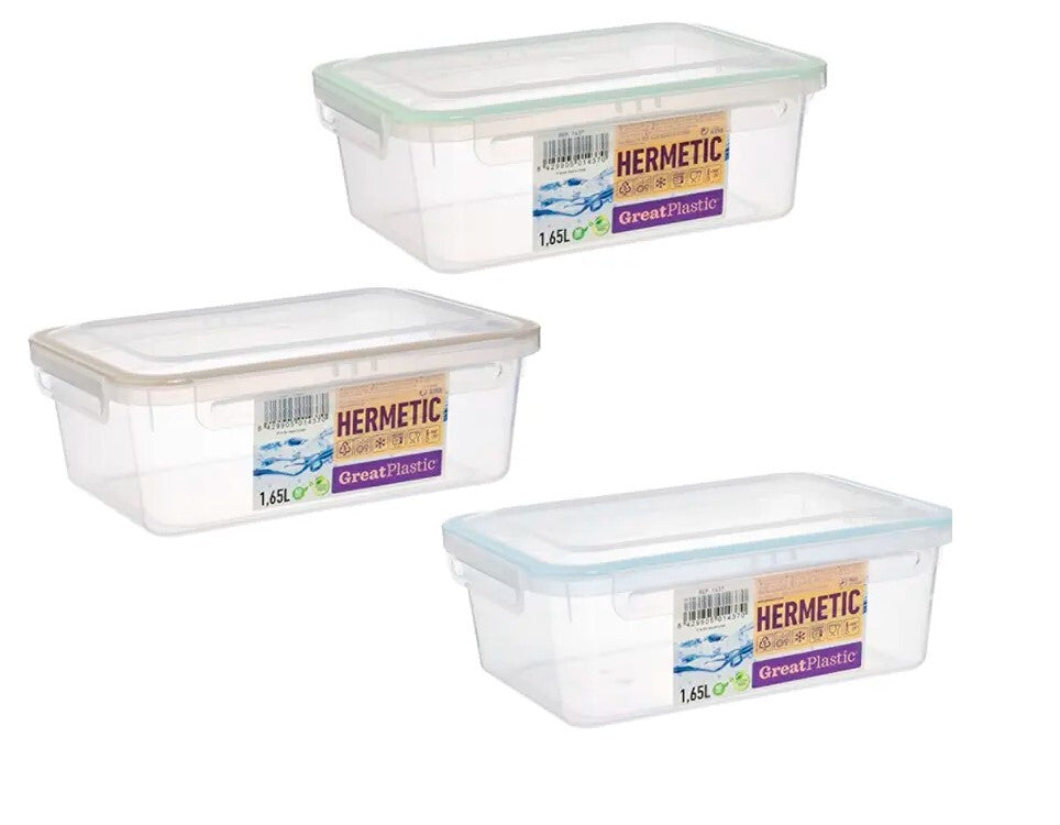 1437 TAPER PLASTICO RECTANGULAR 1,65L CON JUNTA BI-MATERIA ALBA