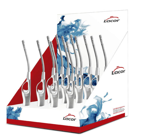 68977 EXPOSITOR 12ud ENCENDEDOR DE GAS CAÑA FLEXIBLE LACOR