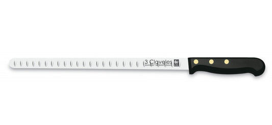 00965 CUCHILLO JAMONERO ALVEOLADO POM 29cm 3C