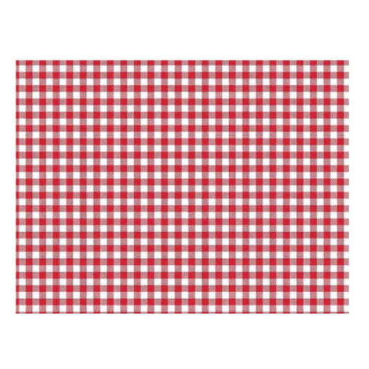 83512 1m MANTEL DE HULE QD-TEX MODELO CUADROS ROJOS 140cm DINTEX