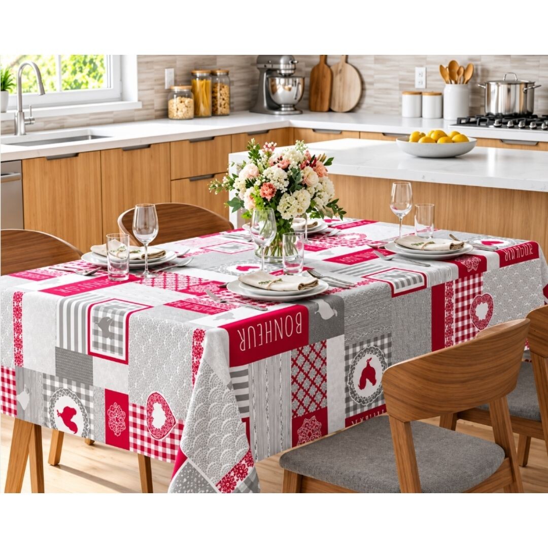 83168 1m MANTEL DE HULE QD-TEX MODELO SAVEUR 140cm DINTEX