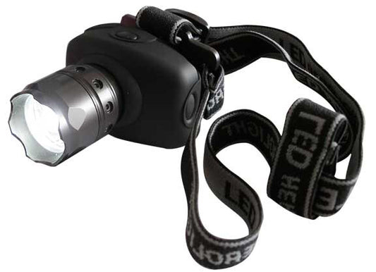 60.381 LINTERNA FRONTAL LED 3W CON ZOOM DH