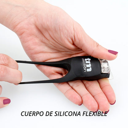 TMTOR003 2u LUZ LED BICICLETA FRONTAL + TRASERA TM ELECTRON