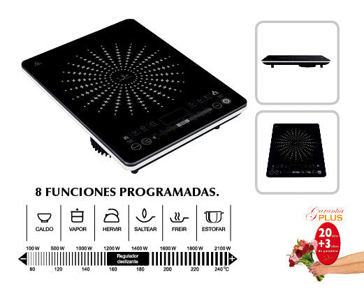 VIN145 PLACA DE INDUCCION 2100W JATA
