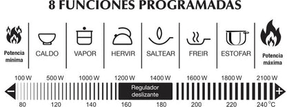VIN145 PLACA DE INDUCCION 2100W JATA