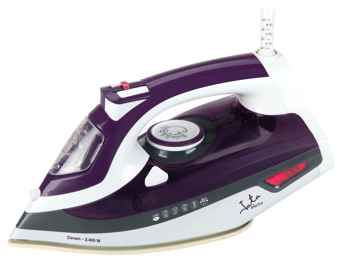 PL221C PLANCHA VAPOR SUELA CERAMICA 2400W JATA