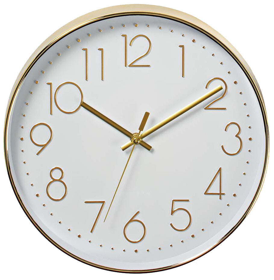 CLWA015PC30GD RELOJ DE PARED CIRCULAR ø30cm DORADO