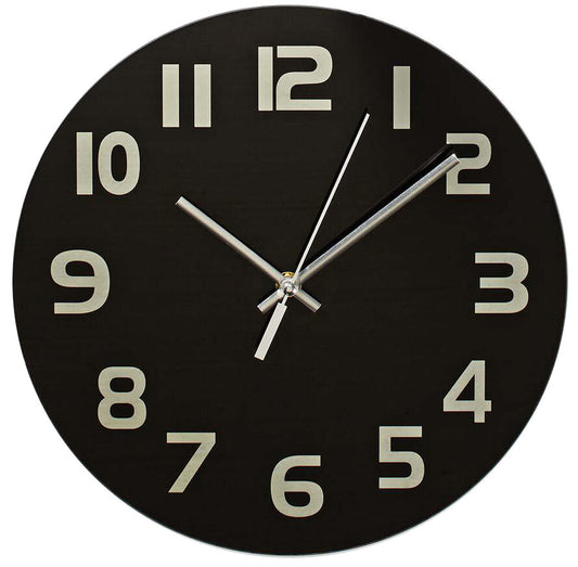 CLWA006GL30BK RELOJ DE PARED CIRCULAR ø30cm NEGRO